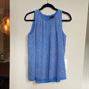 Hatch Sleeveless Tank, Maternity, Blue and‎ White, O/S
